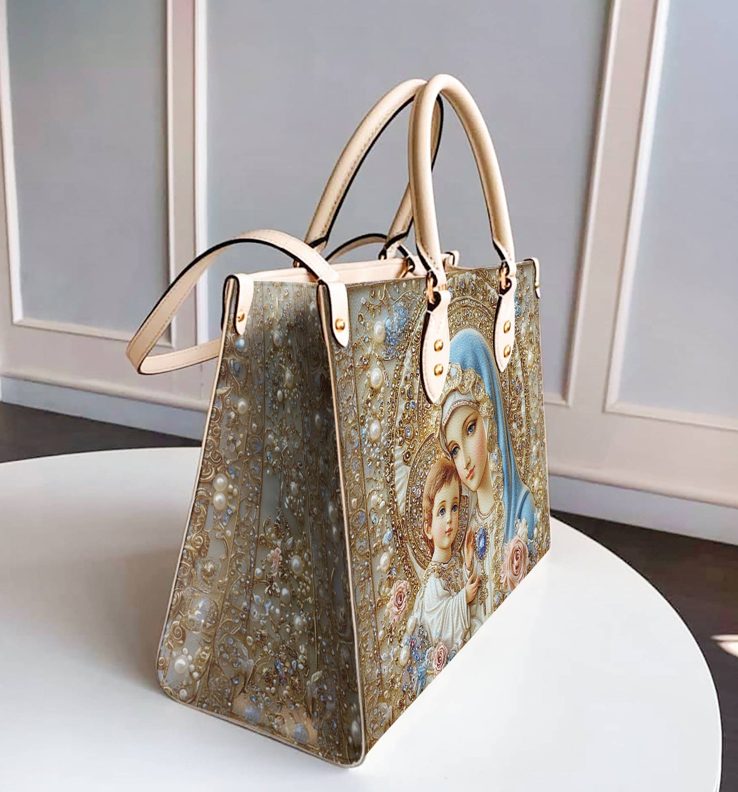 Lorva Leather Bag Divine Madonna And Child