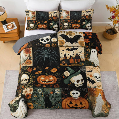 Halloween Lorva All Season Quilt 3-Piece Set Charming Floral