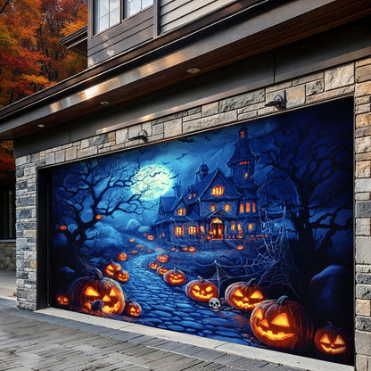 Lorva Halloween Garage Door Banner Decoration Happy Halloween
