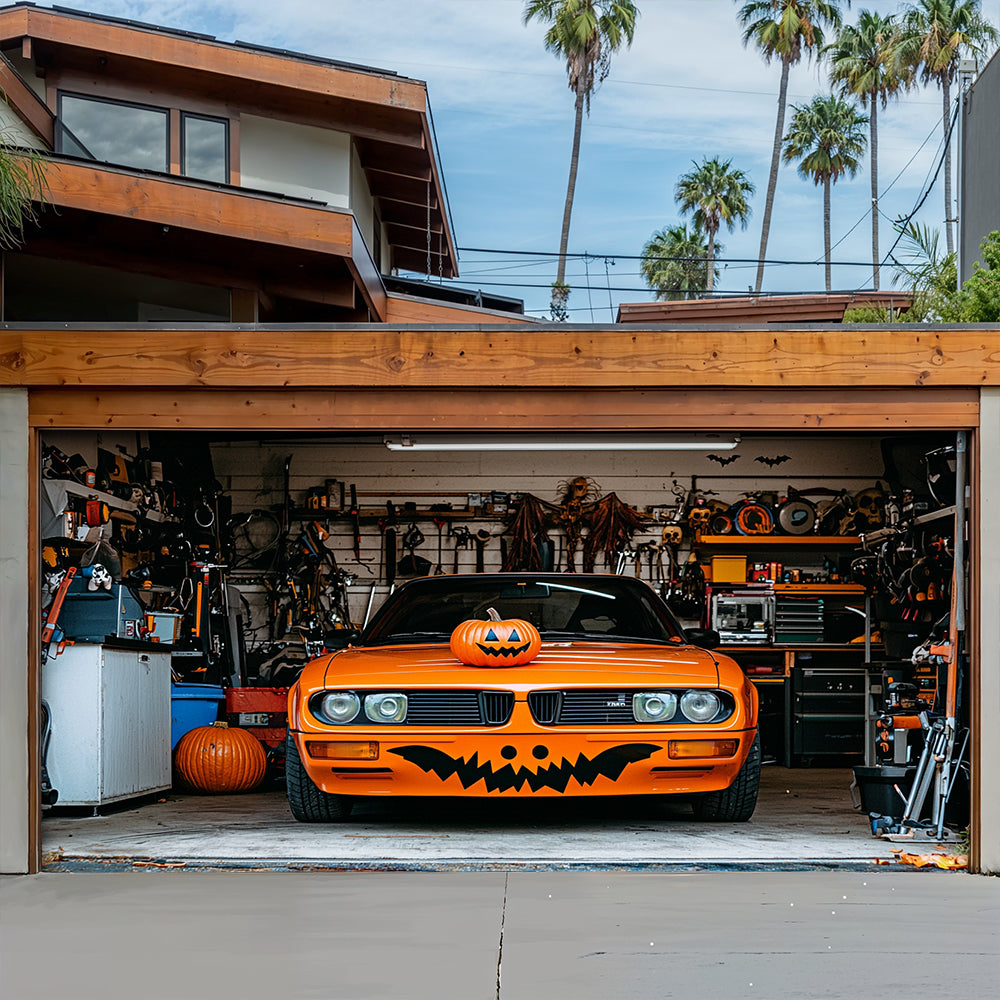 Lorva Halloween Garage Door Banner Decoration Trick Or Ride