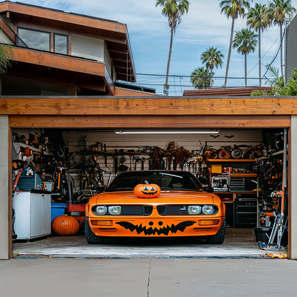 Lorva Halloween Garage Door Banner Decoration Trick Or Ride