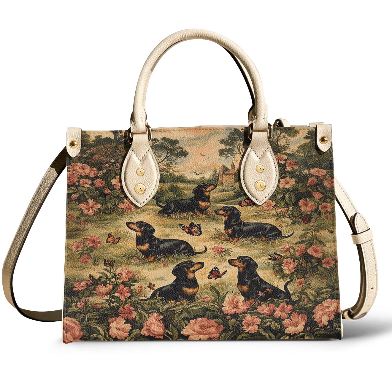 Lorva Leather Bag Dachshund Garden Manor