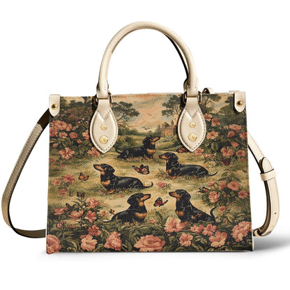 Lorva Leather Bag Dachshund Garden Manor