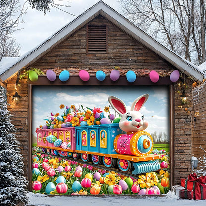Lorva Garage Door Banner Decoration Easter Joy Express