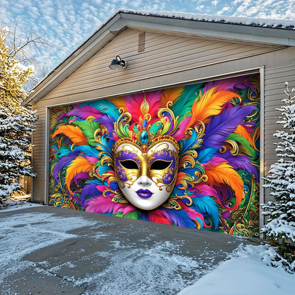 Lorva Garage Door Banner Decoration Radiant Carnival King