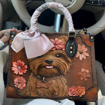 Lorva Leather Bag Wildflower Yorkie
