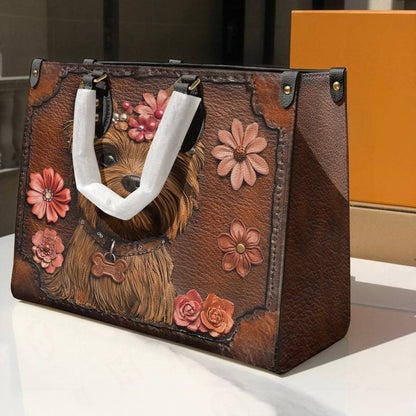 Lorva Leather Bag Wildflower Yorkie