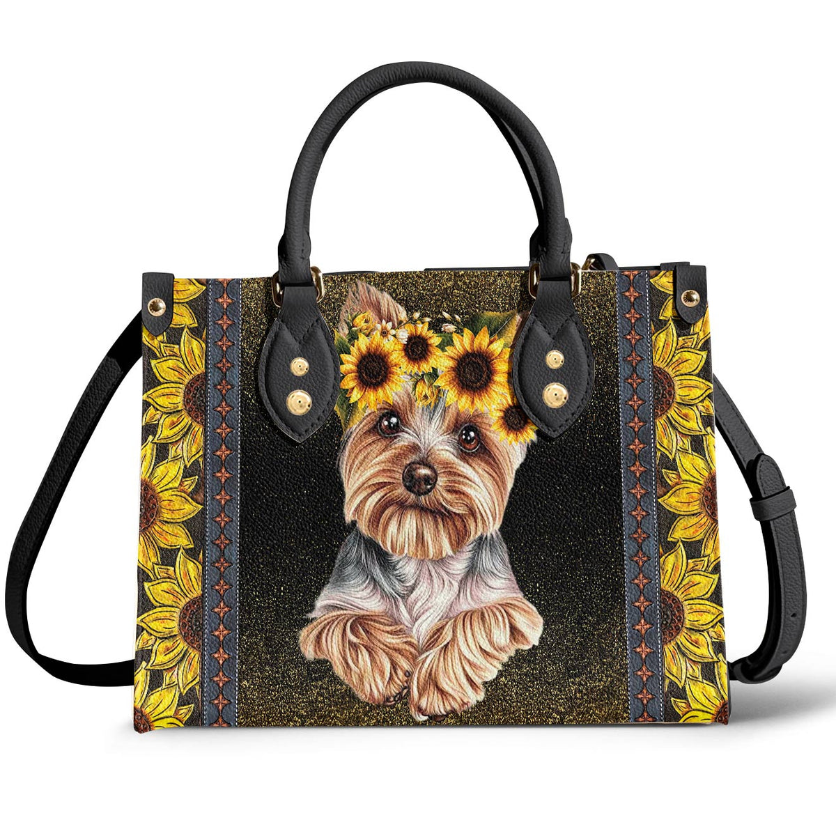 Lorva Yorkie Leather Bag You Are My Sunshine