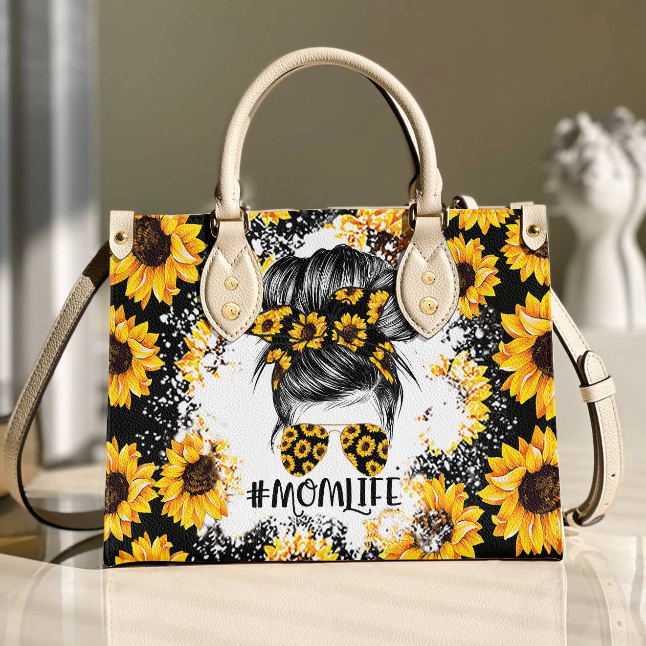 Lorva Momlife Sunflower Leather Bag