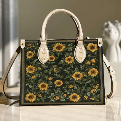 Lorva Leather Bag Classical Sunflowers