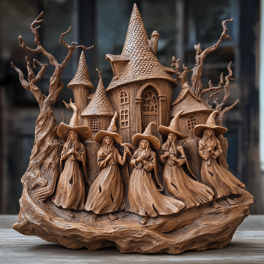 Witch Custom Shaped 2D Print Acrylic Plaque Old Witch House