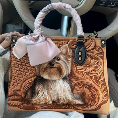 Lorva Leather Bag Vintage Yorkie Grace