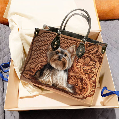 Lorva Leather Bag Vintage Yorkie Grace