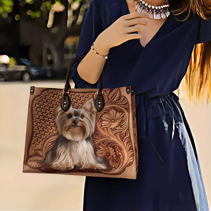 Lorva Leather Bag Vintage Yorkie Grace