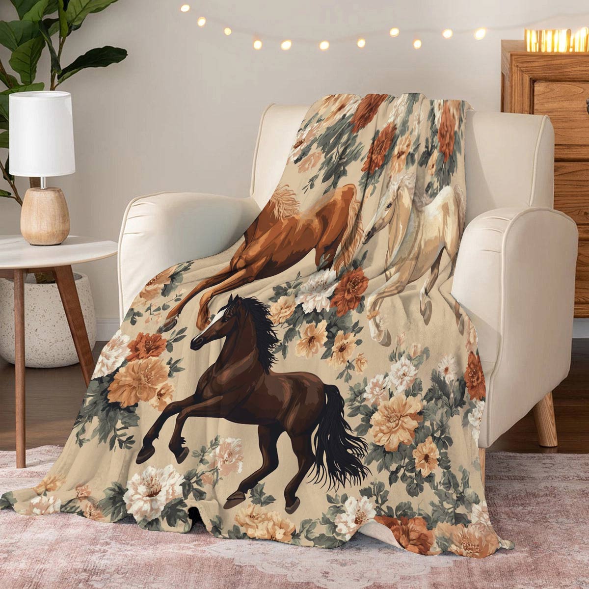 Lorva Fleece Blanket Timeless Elegance
