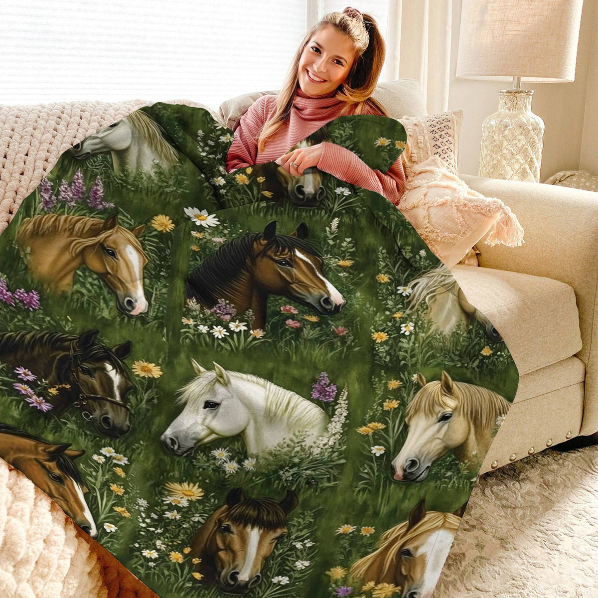 Lorva Fleece Blanket Nature’s Symphony