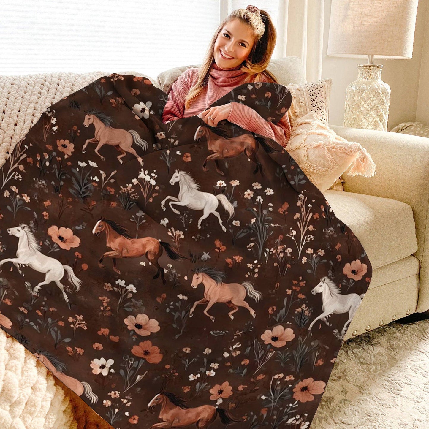 Lorva Fleece Blanket Wild Elegance Horse