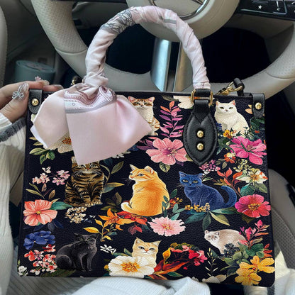 Lorva Leather Bag Moonlit Garden Whiskers