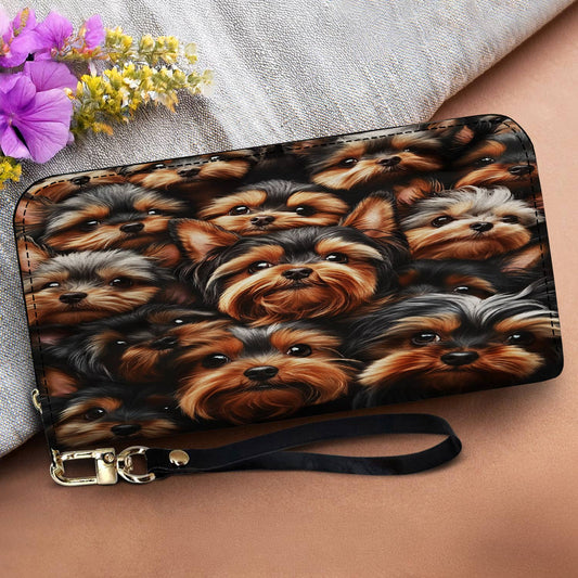 Lorva Leather Wallet Yorkie Love