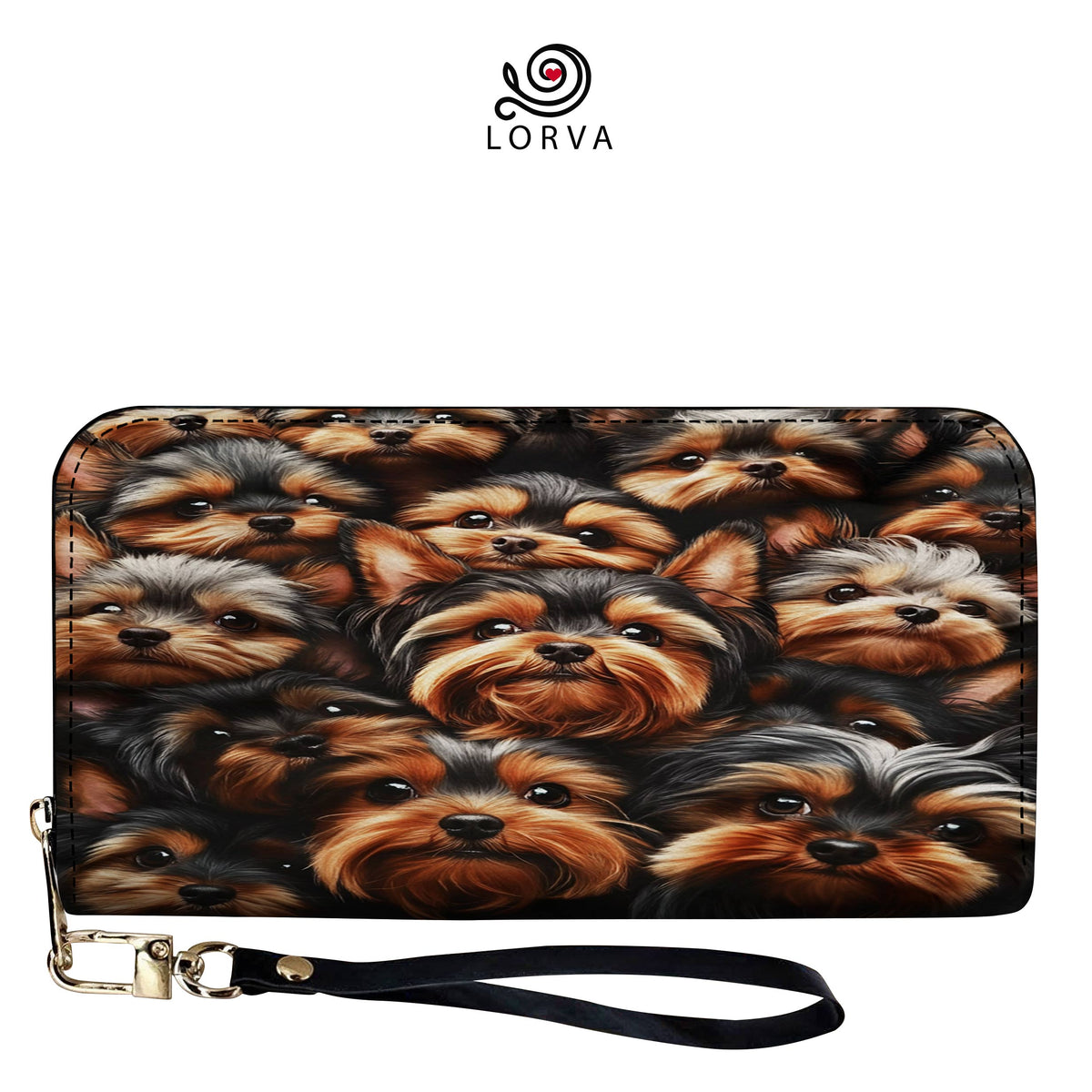 Lorva Leather Wallet Yorkie Love