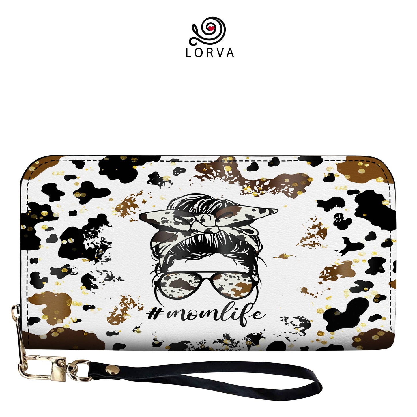 Lorva Leather Wallet Cowmom