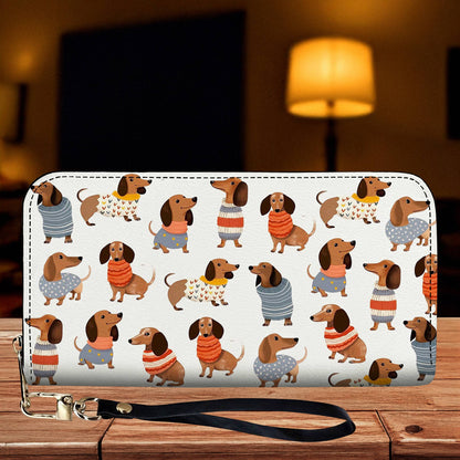 Lorva Dachshund Leather Wallet Cuteness Overload