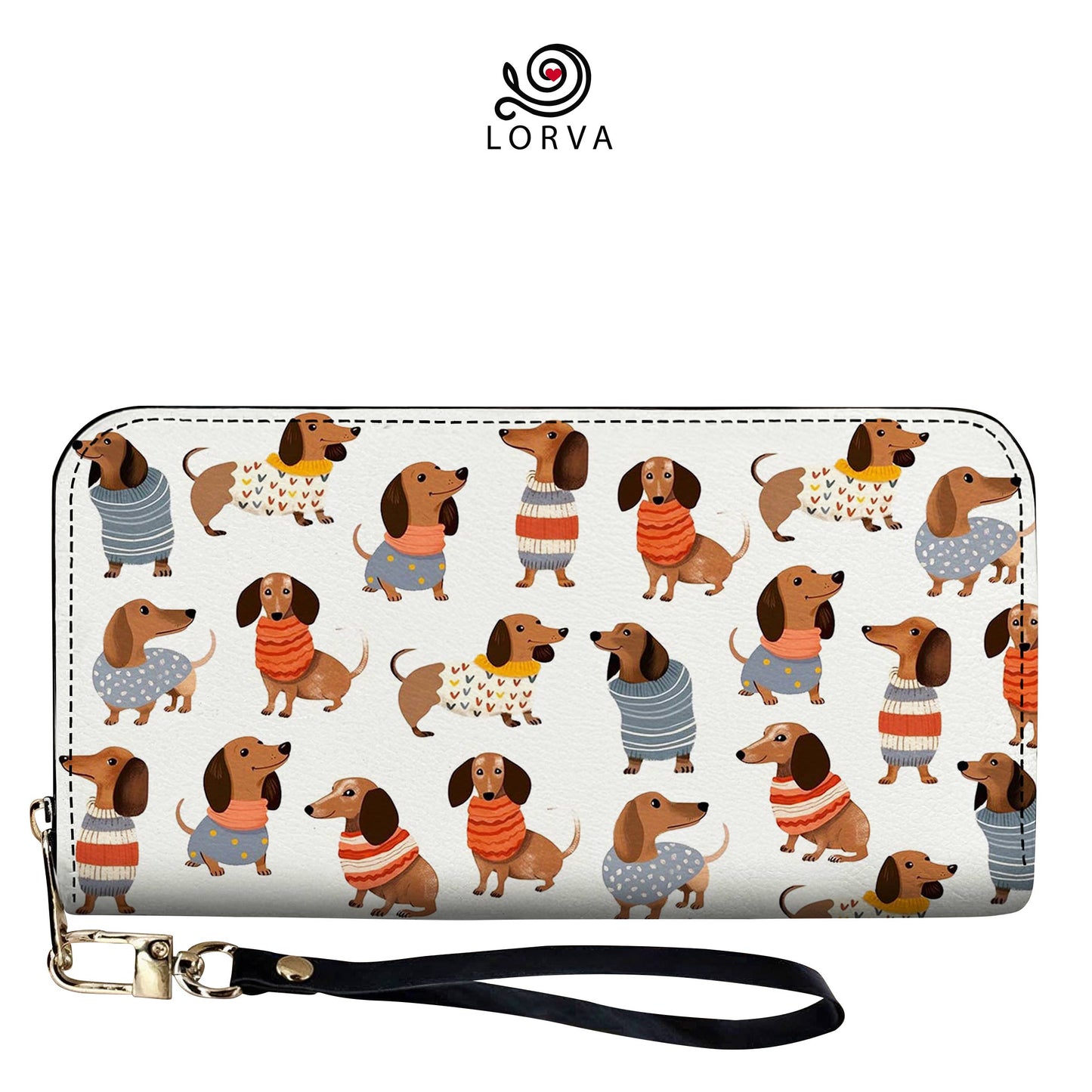 Lorva Dachshund Leather Wallet Cuteness Overload