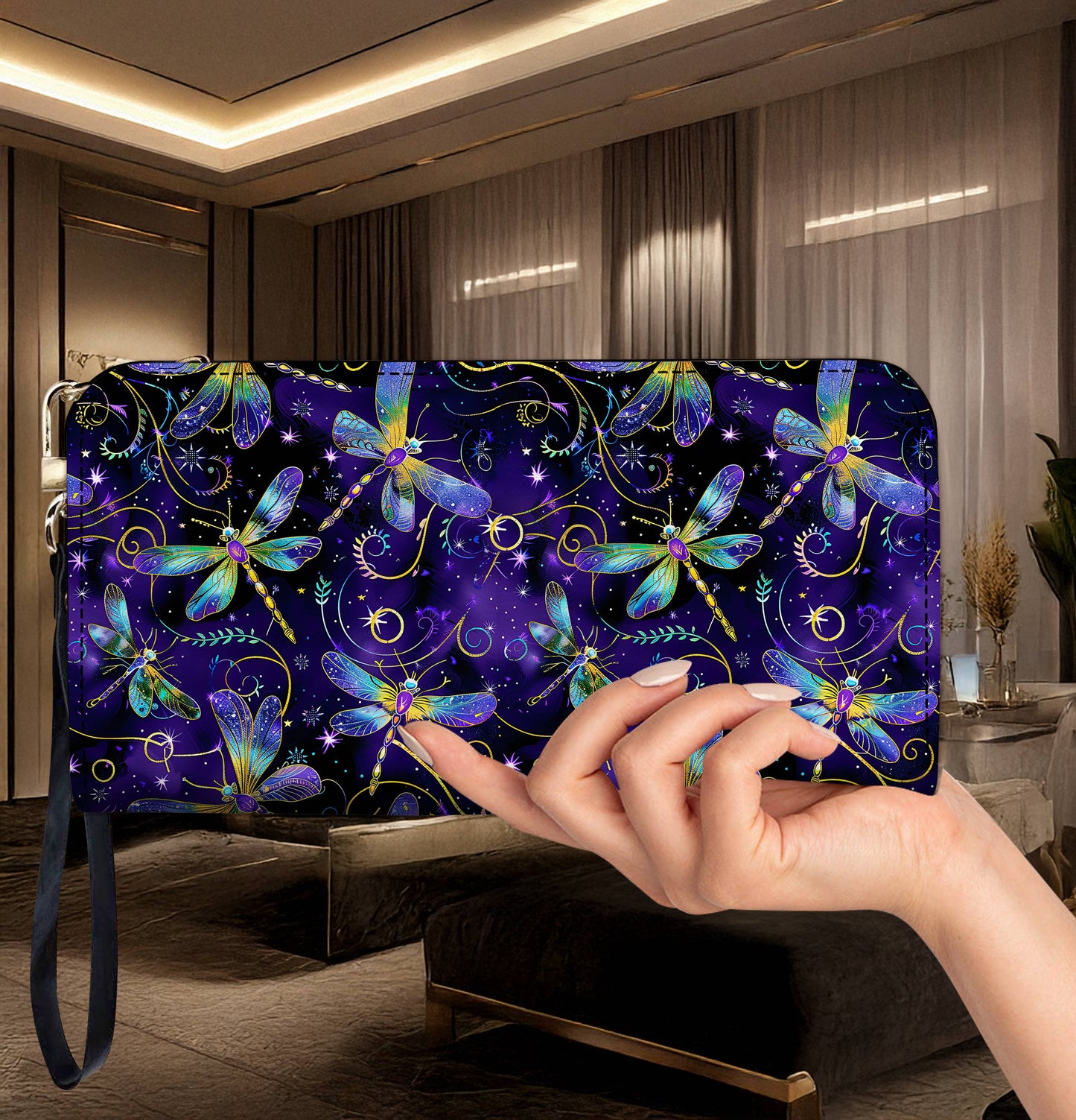 Lorva Leather Wallet Mystical Dragonfly