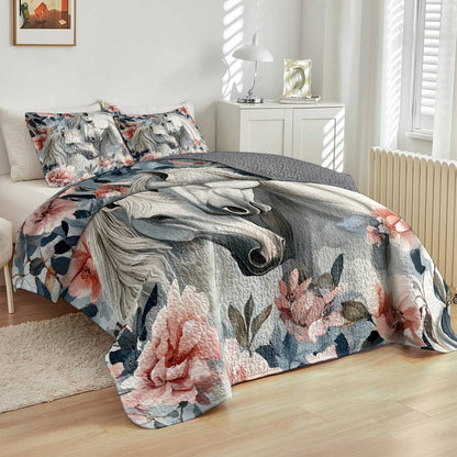 Lorva Horse All Season Quilt 3-Piece Set A Lot of Love