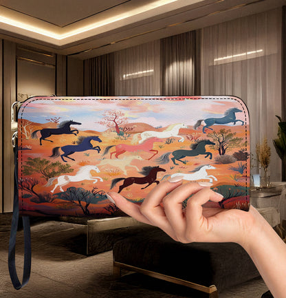 Lorva Leather Wallet Desert Gallop