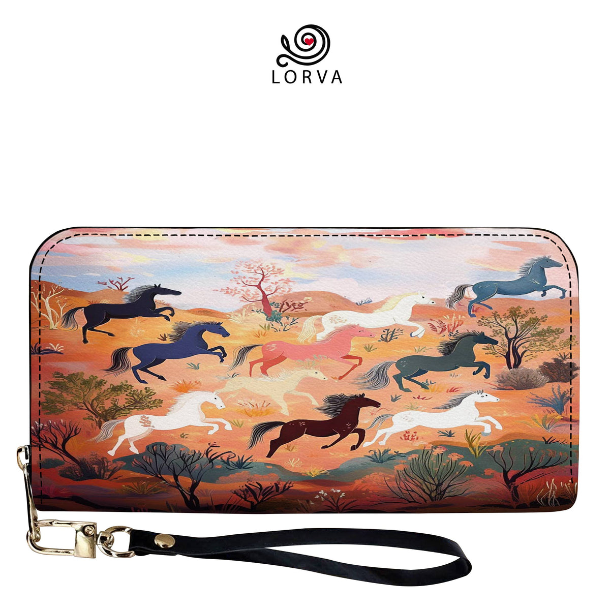 Lorva Leather Wallet Desert Gallop