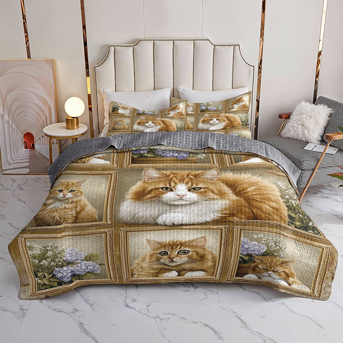 Lorva All Season Quilt 3-Piece Set Through the Cat Window