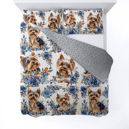 Lorva All Season Quilt 3-Piece Set Charming Yorkie Haven