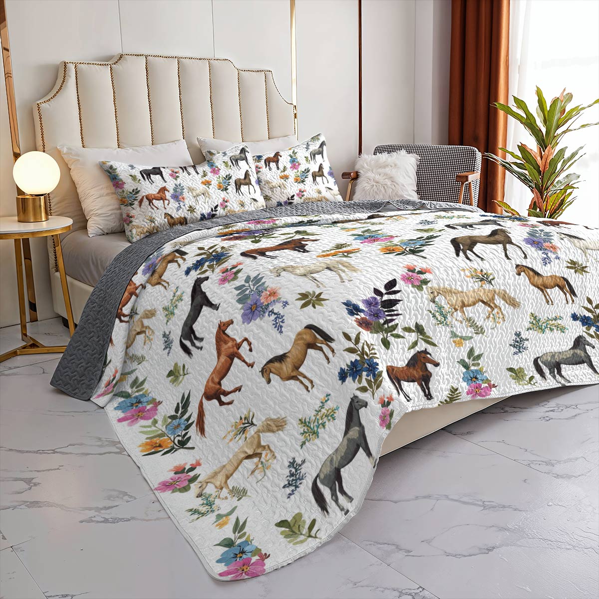 Lorva All Season Quilt 3-Piece Set Just A Girl Who Loves Horses