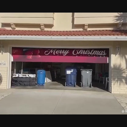 Lorva Christmas Garage Door Banner Decoration Christmas Gateway