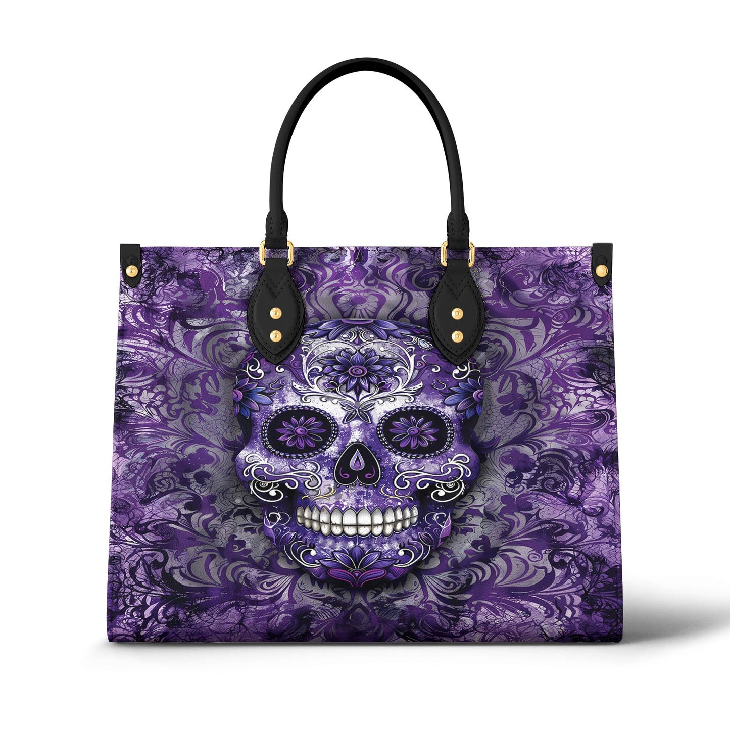 Lorva Leather Bag Mandala Sugar Skull
