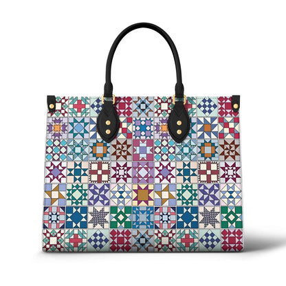 Lorva Leather Bag Gentle Quilting Blocks