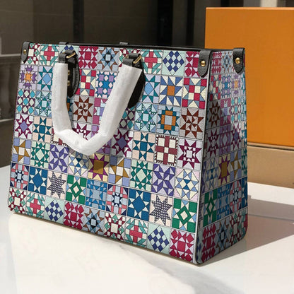 Lorva Leather Bag Gentle Quilting Blocks