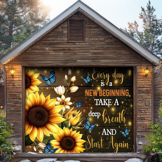 Lorva Garage Door Banner New Beginning