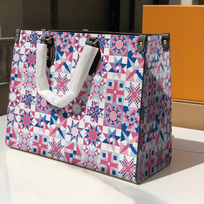 Lorva Leather Bag Complicated Quilting Blocks