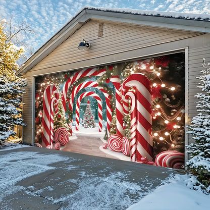 Lorva Christmas Garage Door Banner Decoration The Cute Endless Gate