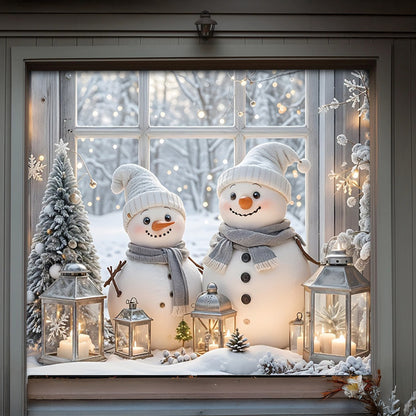 Lorva Snowman Garage Door Banner Decoration Beautiful Life