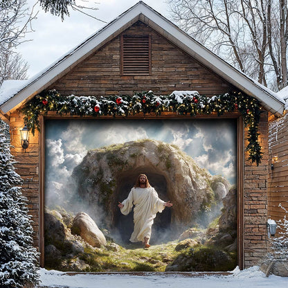 Lorva Garage Door Banner Decoration The Risen King