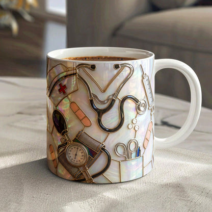 Lorva Nurse Mug Nursing Is A Work Of Heart