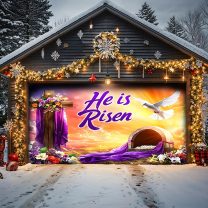 Lorva Garage Door Banner Decoration Dawn of Redemption