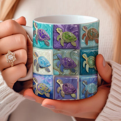 Lorva Mug Colorful Sea Turtle