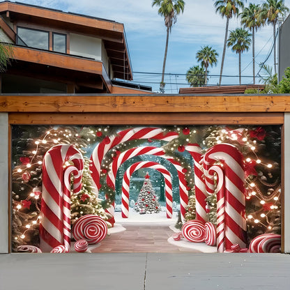 Lorva Christmas Garage Door Banner Decoration The Cute Endless Gate