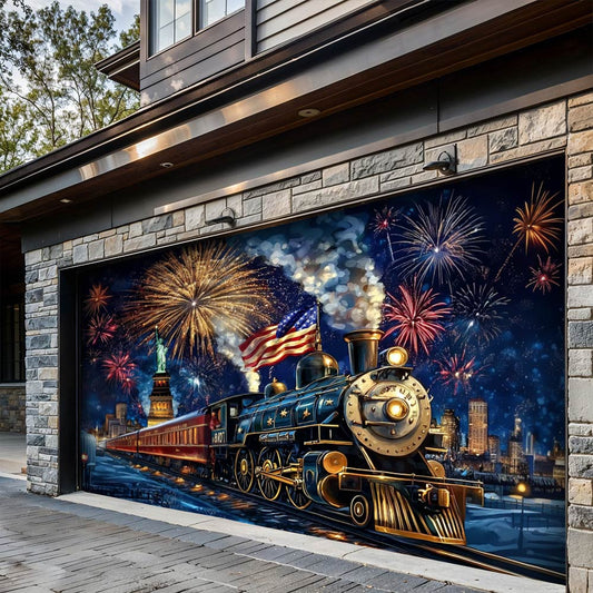 Lorva Garage Door Banner Decoration The Freedom Express