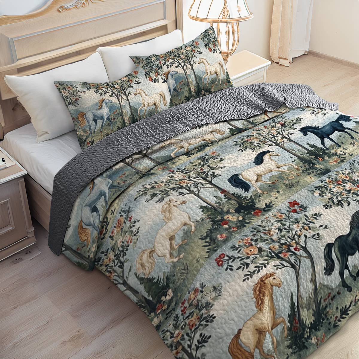 Lorva All Season Quilt 3-Piece Set Rustic Elegance