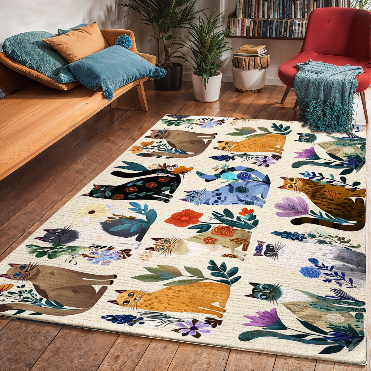 Lorva Cat Area Rug Gardern Love